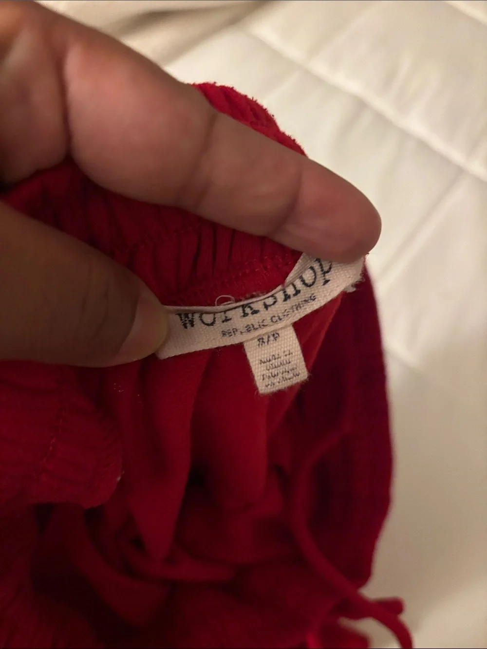 Workshop Republic Clothing cozy red